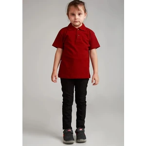 Unisex Çocuk Kısa Kol Polo Yaka Okul T-Shirt