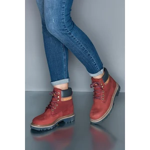 Caterpillar 015G0095 Colorado Hakiki Deri Kadın Bot Bordo