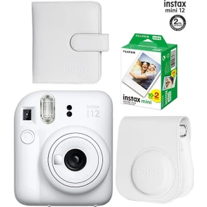 Instax Mini 12 Fotoğraf Makinesi ve 20'li Film Albümlü Çantalı Hediye Seti 88