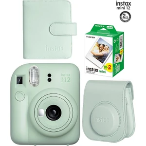 Instax Mini 12 Fotoğraf Makinesi ve 20'li Film Albümlü Çantalı Hediye Seti 88