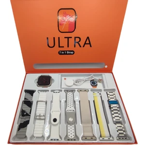 Eco Center Watch 8 Ultra 7 In 1 Akıllı Saat 7 Kordonlu Takvim Spor Whatsapp Menülü 7in1