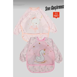 Sıvı Geçirmez Mama Önlüğü 6-24 Ay Uyumlu Uzun Kollu
