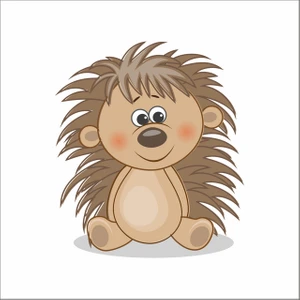 Reysa Tasarım Sevimli Kirpi Sticker Duvar Sticker 25X15 cm