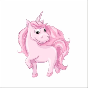 Reysa Tasarım Sevimli Unicorn Sticker Duvar Sticker 30X25 cm