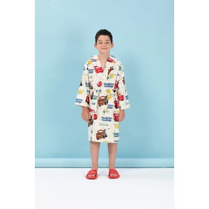 Cars Springs Disney Lisanslı Kapüşonlu Çocuk Bornozu 9/10 Yaş