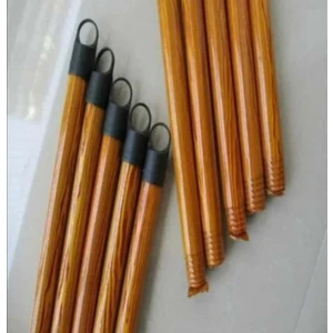 Doğuş Mutfak 3 Adet Temizlik Seti Sapı Sopası Fırça Sapı Sopası Ahşap Pvc Kaplı