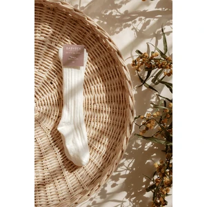 Babybek Collection Dizaltı Pamuk Çorap - Krem