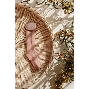 Babybek Collection Dizaltı Pamuk Çorap - Gül Kurusu