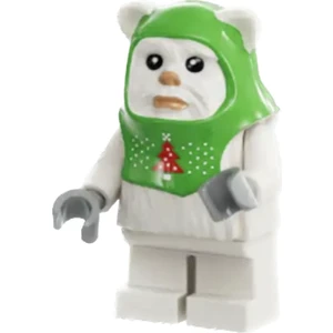 Star Wars  Mikro Yapılar - 24 - Yılbaşı Kostümlü Ewok Orijinal Minifigür