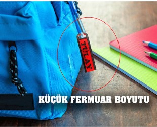 Dog Story OG Bilişim 2'li Büyük ve Küçük İsme Özel Okul Çantası Seyahat Çantası Okul Kıyafeti Fermuar Isimlik görsel 2