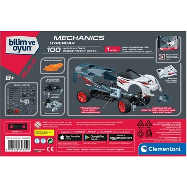 Clementoni 75057TR Mekanik Laboratuvarı - Supercar +8 Yaş Fiyatı