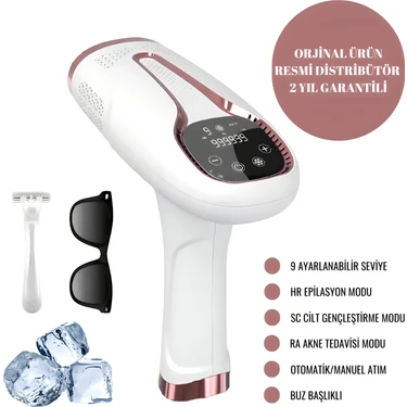 Riomi Yeni Nesil Buz Lazer Ipl Epilasyon 999.999 Atım Dokunmatik Ekran  Cilt Gençleştirme Vücut Yüz