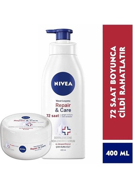Repair & Care Vücut Bakım Kremi 300 ml, Vücut Losyonu 400 ml