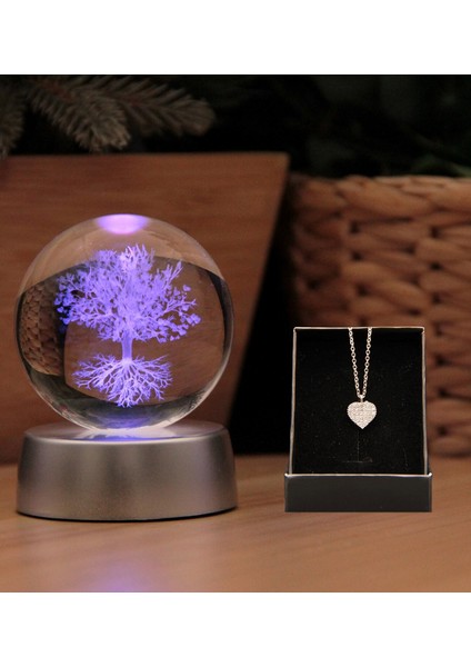 3D Boyutlu Kristalleşmiş Cam Hayat Ağacı Küre fiyatları