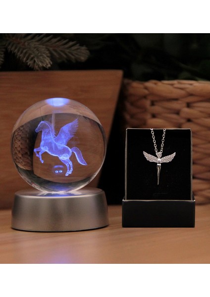 3D Boyutlu Kristalleşmiş Cam Şah At Küre fiyatları