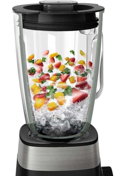 6 Bıçaklı 2000 ml 800 W 3 Hız Kademeli Blender, Siyah