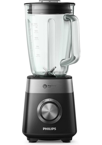 6 Bıçaklı 2000 ml 800 W 3 Hız Kademeli Blender, Siyah