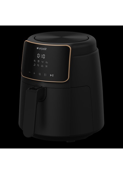 Airfryer L, 3.9 Lt 1500 W 8 Programlı Yağsız Sıcak Hava Fritözü, Siyah