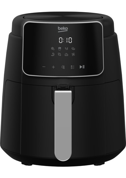 Airfryer L, 3.9 Lt 1500 W 8 Programlı Yağsız Sıcak Hava Fritözü, Siyah