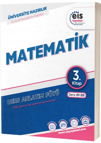 Eis Yayınları YKS DAF Matematik 3. Kitap Mavi Seri Ders Anlatım Föyü