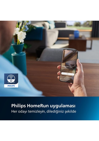 Silme+Haritalandırma Özellikli 5000 Pa Ultra Yüksek Emiş Gücü, 180 Dk Çalışma Süresi, Wi- Fi Otomatik Şarj, Akıllı Robot Süpürge, Siyah