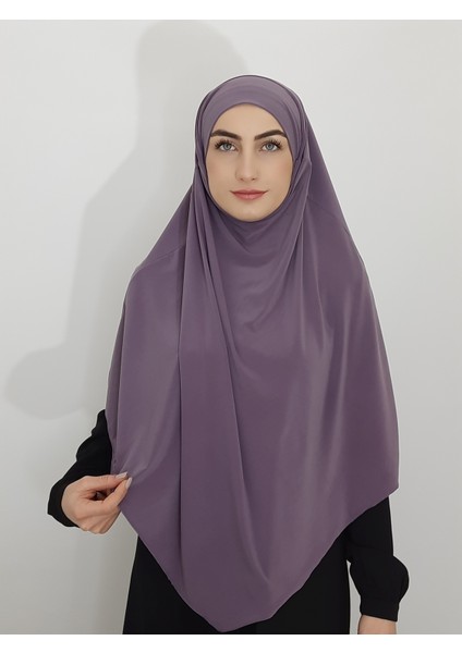 Sufle Hazır Baglamalı Büyük Esarp Hijap Hac Umre Icin Uygundur Sandy Kumas