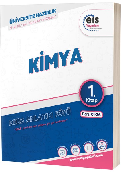 YKS DAF Kimya 1 - 2 - 3 Mavi Seri Ders Anlatım Föyleri