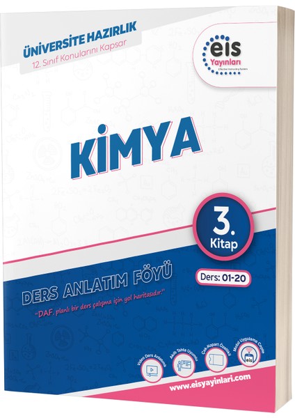 YKS DAF Kimya 1 - 2 - 3 Mavi Seri Ders Anlatım Föyleri