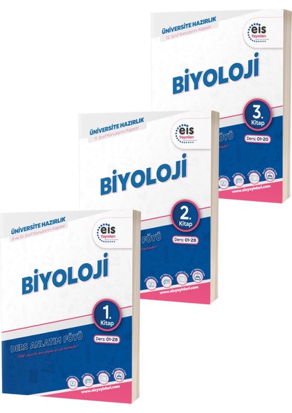 YKS DAF Biyoloji 1 - 2 - 3 Mavi Seri Ders Anlatım Föyleri