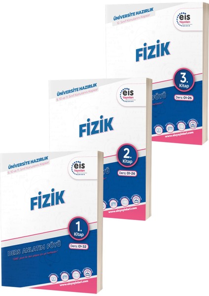 YKS DAF Fizik 1 - 2 - 3 Mavi Seri Ders Anlatım Föyleri