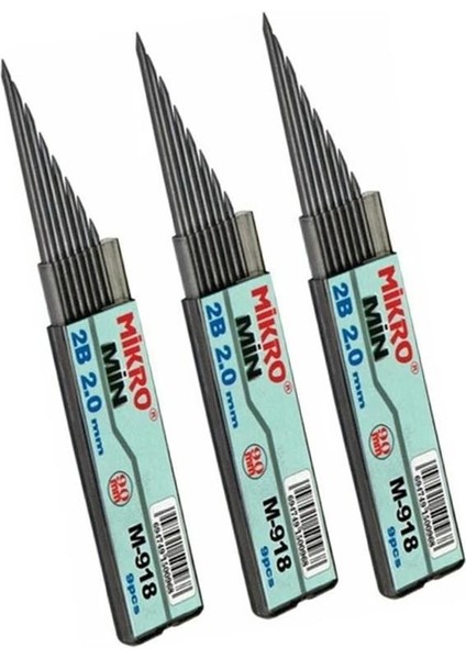 2.0 mm Kalın Uçlu Versatil Kalem Pembe Renk 1 Adet ve 2.0 mm Kalın Uç Siyah 3 Adet Kalın Uçlu Mekanik Kalem
