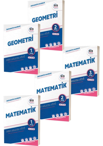 YKS DAF Matematik 1 - 2 - 3 Geometri 1 - 2 Mavi Seri Ders Anlatım Föyleri