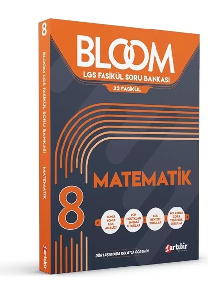 Artıbir Yayınları 8. Sınıf LGS Bloom Tüm Dersler 32 Fasikül Soru Bankası 4 Kitap