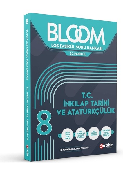 Artıbir Yayınları 8. Sınıf LGS Bloom Tüm Dersler 32 Fasikül Soru Bankası 4 Kitap