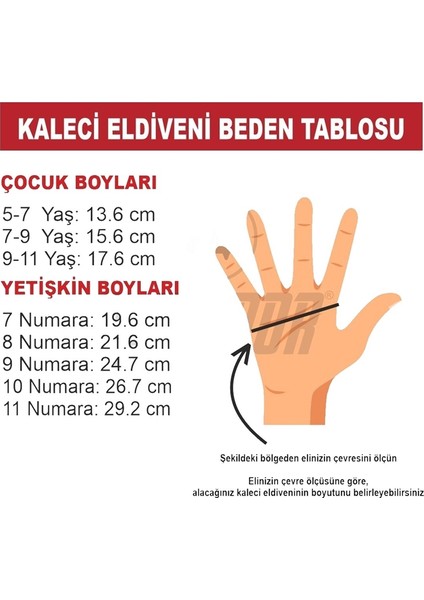 Kidz Yeni Model Çocuk Mavi Kaleci Eldiveni