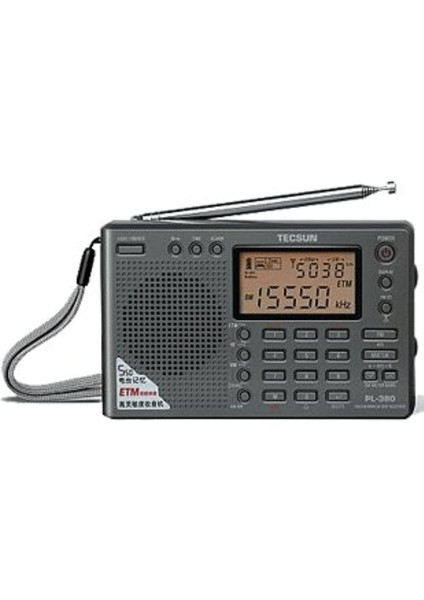 PL-380 Dsp Fm Stereo. Dünya Bandı Pll Radyo Alıcısı