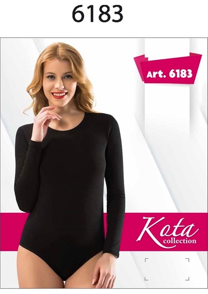 Uzun Kollu Kadın Siyah Çıtçıtlı Badi / Zıbın 6183 fiyatları