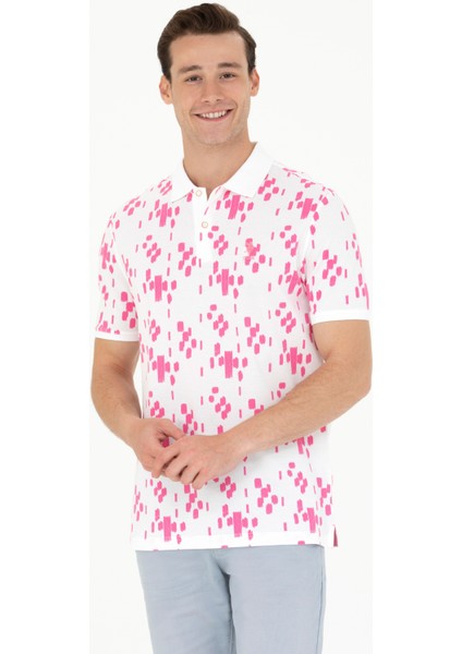 U.S. Polo Assn. Erkek Pembe Tişört 50263426-VR041