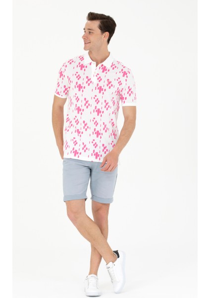 U.S. Polo Assn. Erkek Pembe Tişört 50263426-VR041