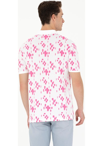 U.S. Polo Assn. Erkek Pembe Tişört 50263426-VR041