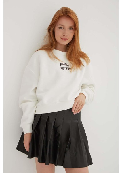 Kadın Sweatshirt Ekru 23K0086K1 fırsatları