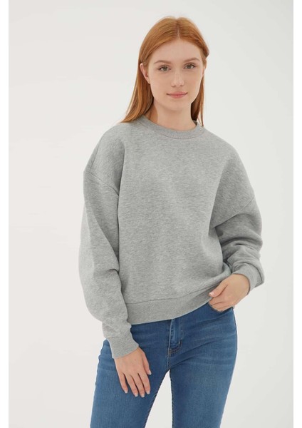 Kadın Sweatshirt Gri 23K0059K1