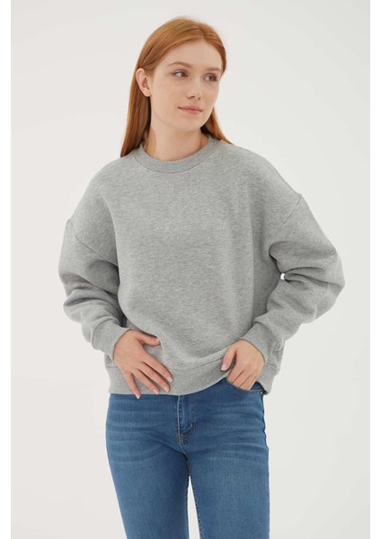 Kadın Sweatshirt Gri 23K0059K1 fiyatları