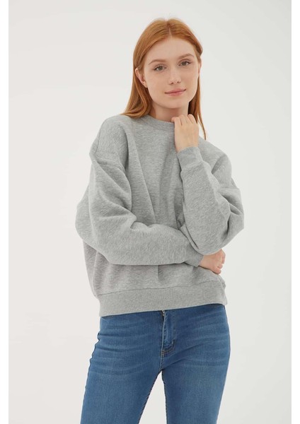 Kadın Sweatshirt Gri 23K0059K1 modelleri