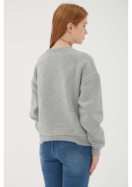 Kadın Sweatshirt Gri 23K0059K1 fırsatları