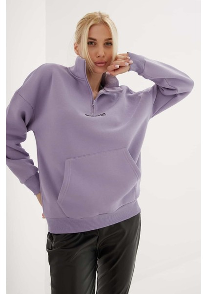 Kadın Sweatshirt Lila 23K0184K1 fiyatları