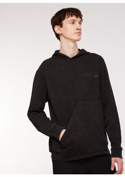 Kapüşon Yaka Yıkamalı Antrasit Erkek Sweatshirt B3WM-SWT72