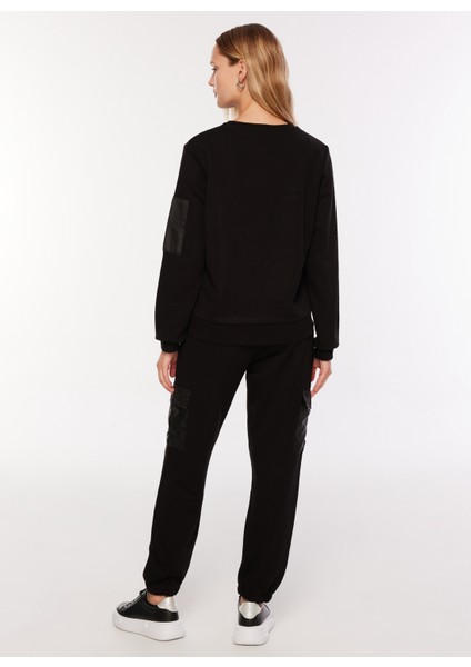 Siyah Kadın Uzun Eşofman Altı F3WL-EA1 indirimleri