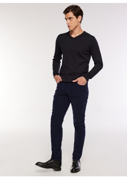Normal Bel Dar Paça Lacivert Erkek Chino Pantolon FC3WM-PNT337 fiyatları