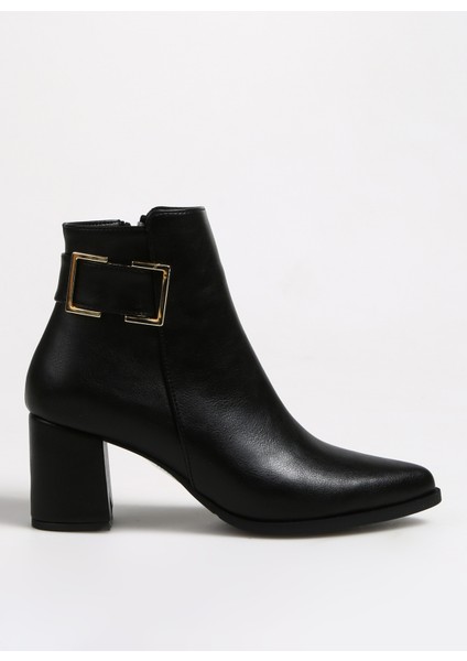 Siyah Kadın Topuklu Bot Hayle